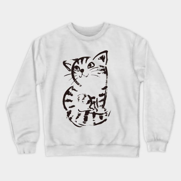 Cat Crewneck Sweatshirt by sanogawa